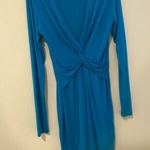 Marciano Teal Long-Sleeve Dress